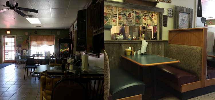 Restaurants inside view